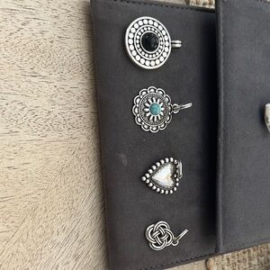 Silver and Black Pendants Brighton charms for necklace